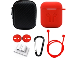 Capa WISETONY 5052439394729 (Para AirPods - Vermelho)