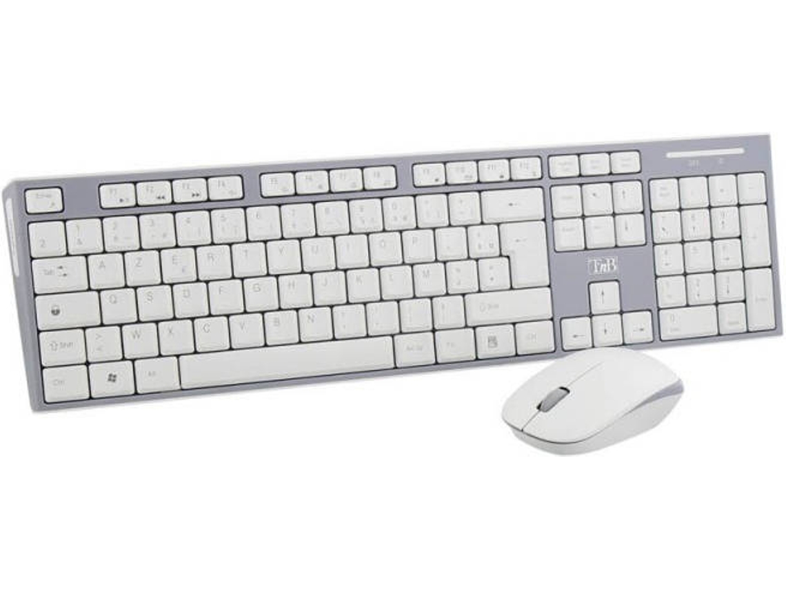 Teclado T'NB KBSCGR (Wireless - Layout Francês - Teclado Numérico)