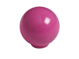 Pacote com 50 Puxadores de Bola Abs de 29 mm de Diâmetro Magenta Brilhante HARDWAREXCHANGE
