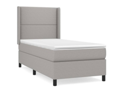 Box Spring Bed, Box Spring Beds Vidaxl Cinzeto Tecido (90 X 200 Cm)