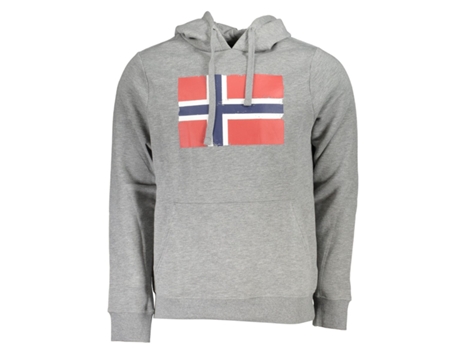 NORWAY 1963 Suéter com Carapuço Cinza Xl