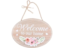 Cartel De Boas-vindas De Madeira Para Porta, Casa, Loja, Jardim E Decoração De Pátio