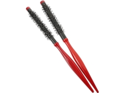 Hemobllo Conjunto De 2-escovas Cabelo Redondas Madeira Com Cerdas Javali Para Secar O, Design Portátil E Prático, Ideal