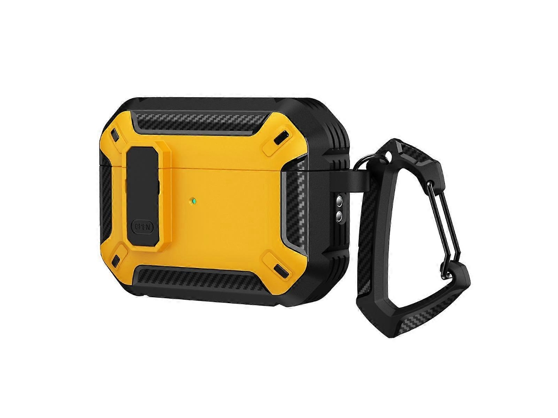 Capa protetora resistente a impactos para fones de ouvido, com gancho, para AirPods Pro 3. GIECY