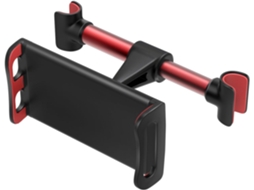 Suporte Para Celular/tablet Para Encosto De Cabeça De Carro, Suporte Ajustável Para Dispositivos De 4 A 11 Polegadas, Vermelho