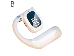 Fone De Ouvido Sem Fio Bluetooth De Ouvido Único Com Display Digital Led Ly Ebike