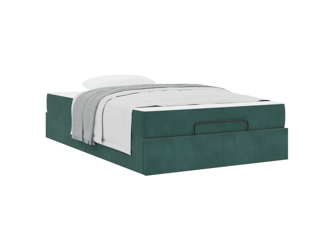 Conjunto de Estruturas de Cama com Colchão 2 Pcs Verde Veludo MAISON EXCLUSIVE