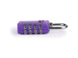 Cadeado de Segurança para Bagagem Combinado de 4 Dígitos Tsa Roxo139