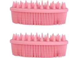 Conjunto De 2 Escovas Massagem Para Banho Homoyoyo, Escova De Limpeza Manual Com Esponja