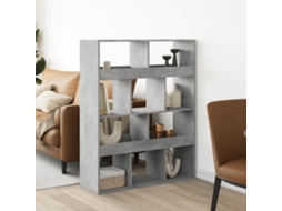 Vidaxl Divisória 100x33x125,5 Cm Derivados De Madeira Cinzento Cimento