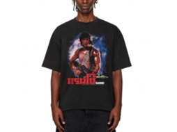 Rockinstone Rambo Movie Unknown Black Adult T-shirt Size:s