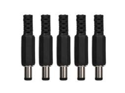 Aetheria 5pcs Conector Dc Plug Macho 2.1mm X 5.5mm Conector Coaxial Adaptador