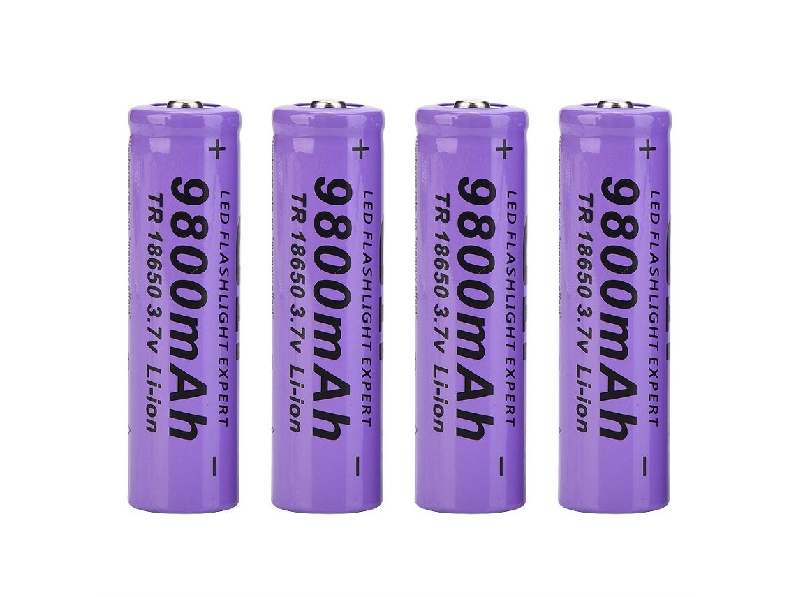 Bateria 18650 EOOCOO 9800mah recarregável para Lanternas Led