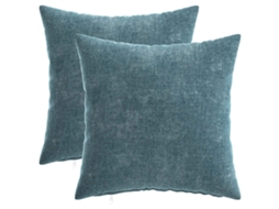 Vidaxl Capa Almofada 2 Unid. Heerlen Azul 40 X 40 Cm Tecido Chenille