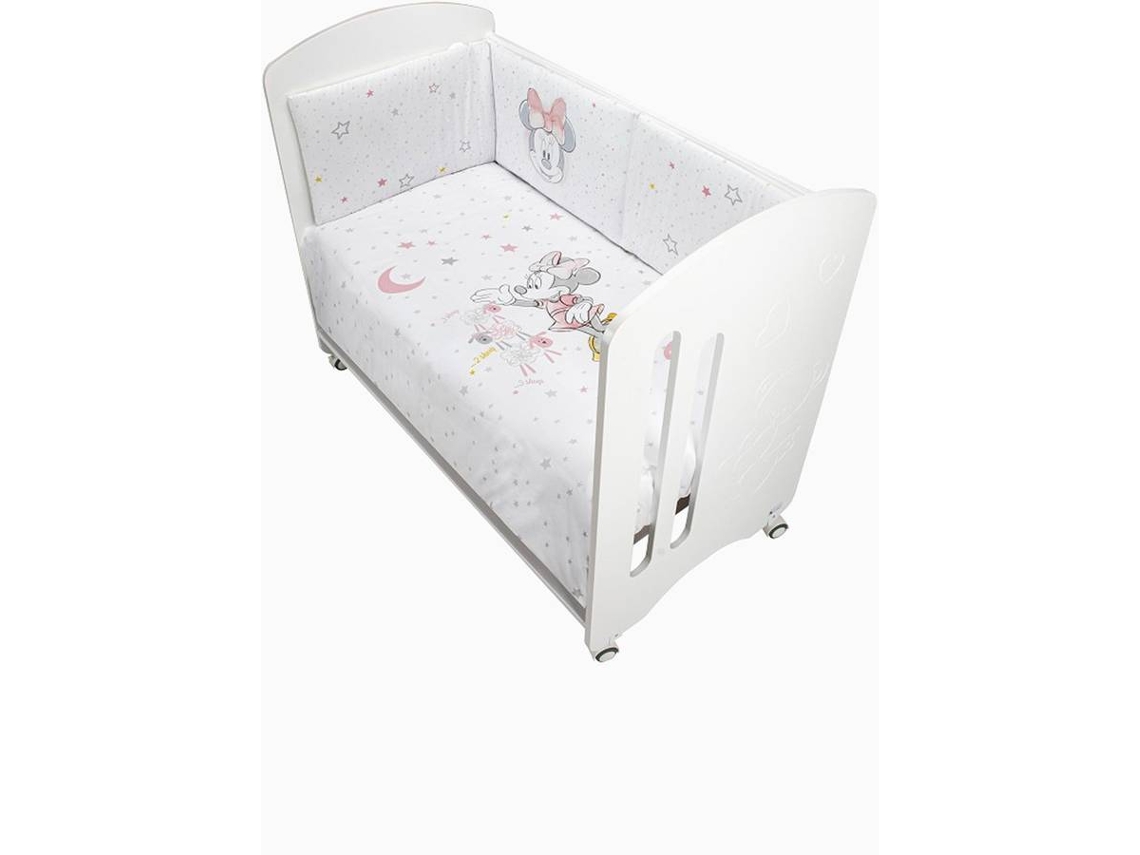 Edredão e Resguardo para Cama DISNEY Minnie (120 x 60 cm)