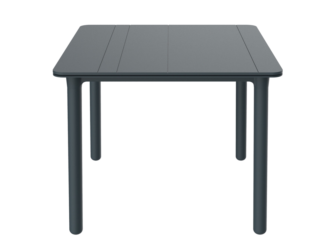 Mesa Quadrada Exterior 90x90 Cinza Escuro Noa Garbar