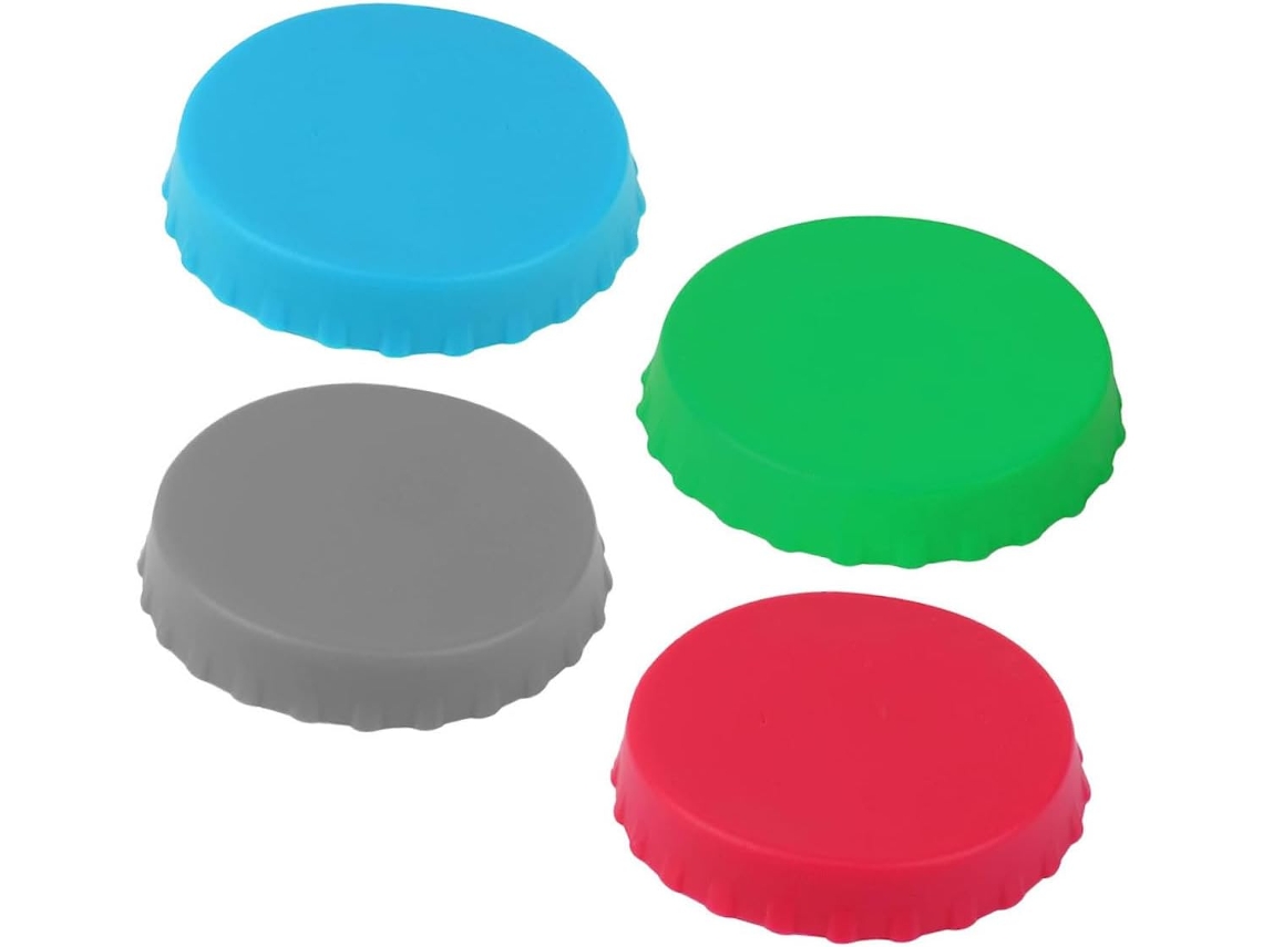 Rolha de Vinho Criativa em Silicone, Preta BRILVIBERA