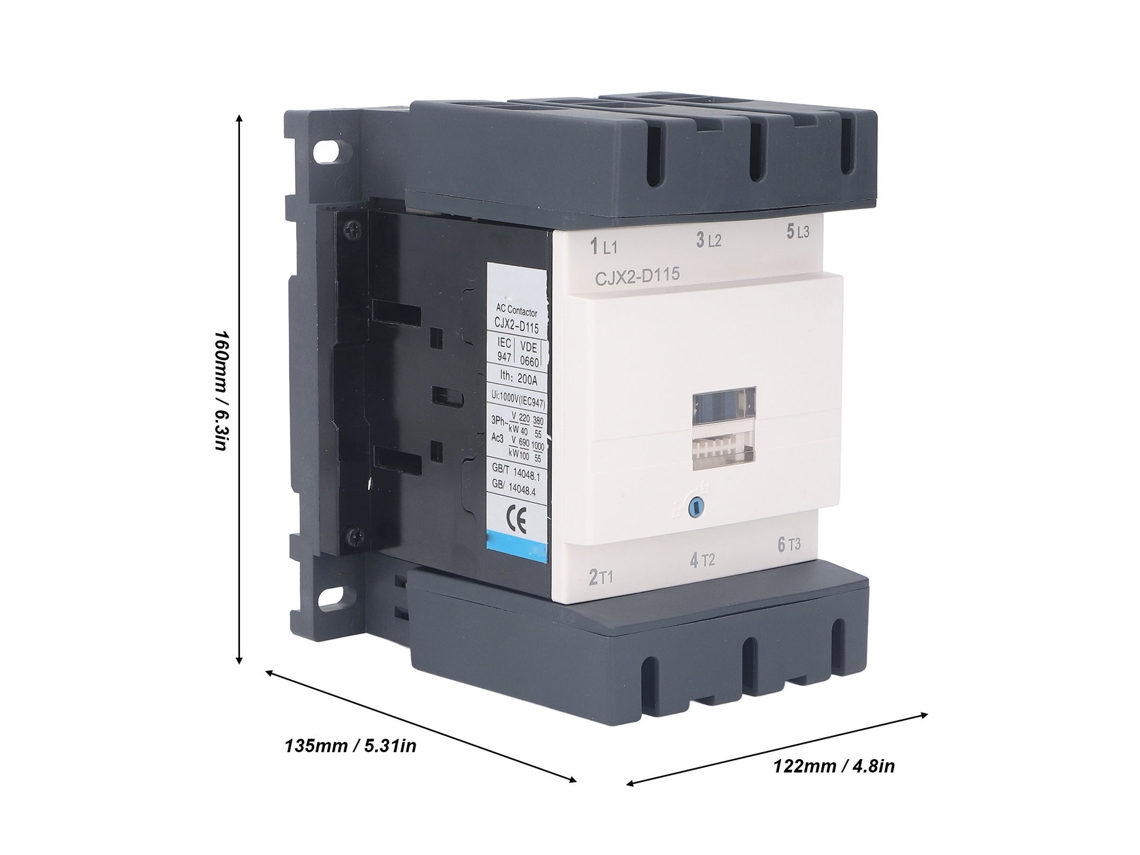 Laxiscreed Contactor Ac Trifásico Com Contactos De Prata Para Alta Performance