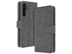 Capa Fólio Para Samsung Galaxy A25 5g Ushion Pele Cinzento .
