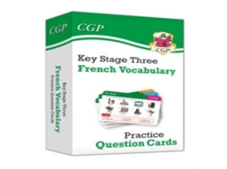 Livro KS3 French Vocabulary Practice Question Cards de CGP Books (Inglês)