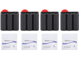 Conjunto Com 4 Mandris De 1/4 Polegada Capa Borracha Adesiva,