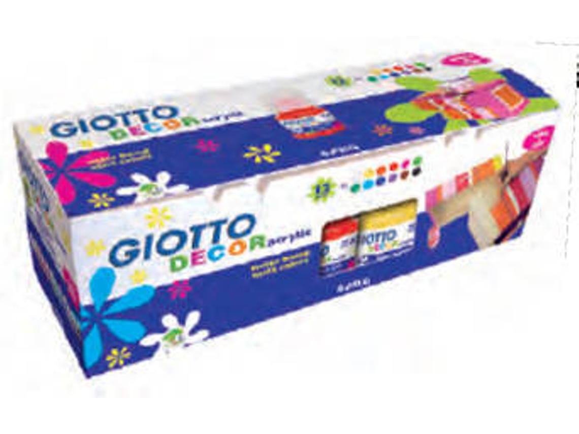 Conjunto de 12 Guaches GIOTTO Líquido Multicor (25ml)