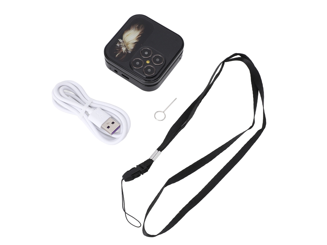 Aetheria celular Flip Mais Pequeno para Idosos com Dual Sim Lanterna Led Câmera Hd e Rádio Fm