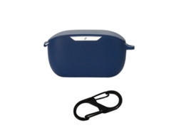 Capa De Silicone Com Fivela Para Jbl Wave Buds Azul Escuro Brilvibera