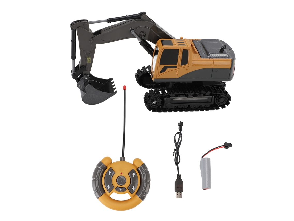 Primerox escavadeira de Controle Remoto Liga Recarregável Brinquedo Construção para Crianças