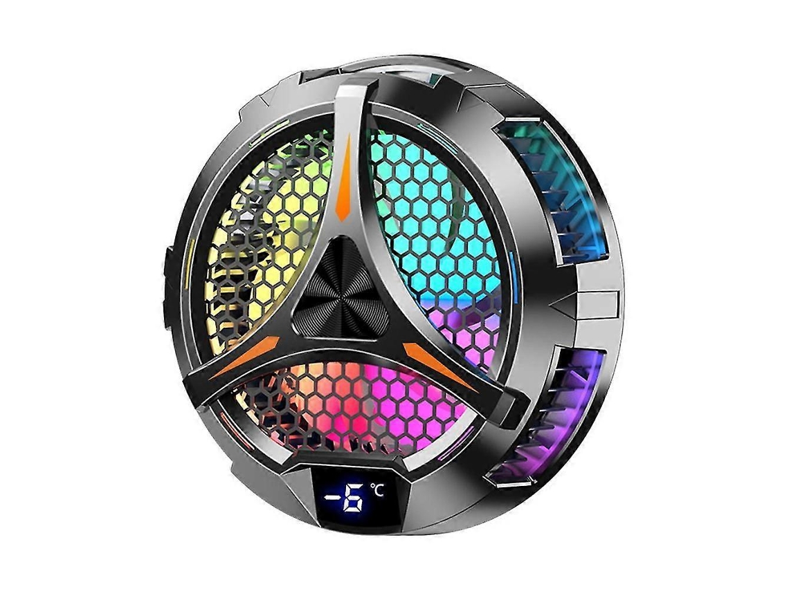 Radiador Para Tablet X42 Com Iluminação Rgb Colorida, Cooler Magnético Semicondutor De 10 Cm.