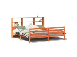 Cama Sem Colchão Madeira Maciça Castanho mel 200x200 cm MAISON EXCLUSIVE (0)