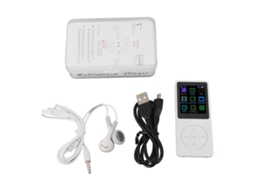 Reprodutor de Música Mp3 com Bluetooth 5.0, Tela Tft 1.8 Polegadas, Gravação e Reprodução de Vídeo 8g Branco