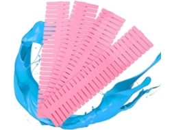 Divisórias de Gaveta Plástico, 4 Peças, Flexíveis, para Organizar Lenços e Meias, na Cor Rosa, CHABERLU
