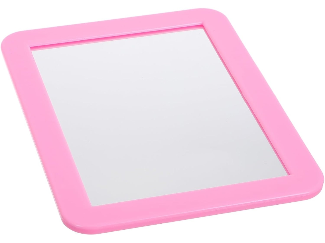 Espelho De Parede Magnético Rosa Para Maquiagem, Resistente A Quebras, Para Armário De Arame.
