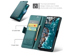 Capa Para Samsung Galaxy A16 5g De Couro Com Textura De Lichia E Fecho Borboleta Com Proteção E Sistema Rfid Antirroubo Verde