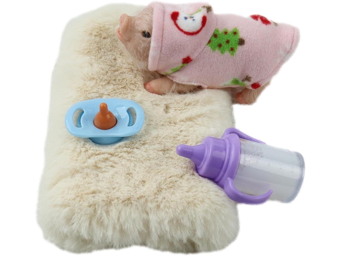 Porquinho de Silicone, Brinquedo Reborn para Abrir, Animal