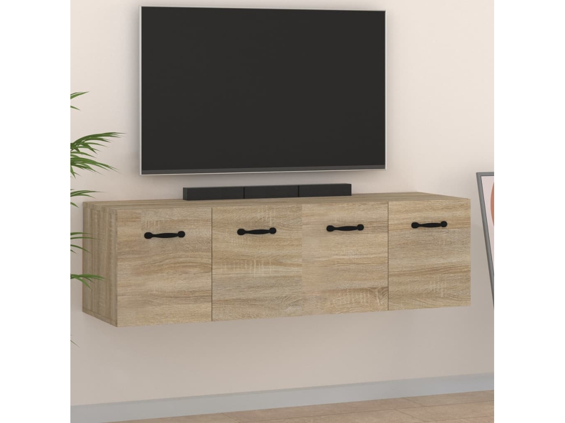 Vidaxl Armários Parede 2pcs 80x35x36,5cm Madeira Processada Cor Sonoma