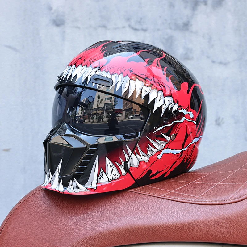 (m) Capacete Combinado 2 Em 1 Unissex, Material Abs, Certificado Dot