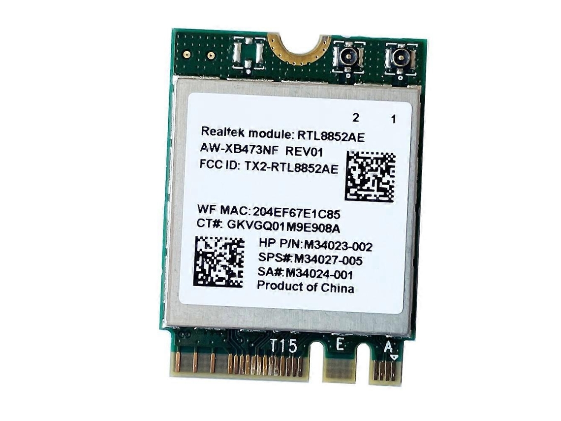 Lurelia Placa Wi-fi M.2 Ngff Rtl8852ae Wi-fi 6 2,4 Ghz Antena
