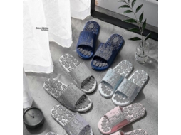 Chinelo De Massagem Luxo Com Massageador Acupressão Para Os Pés, Contas Alívio Do Estress E Nos Pés.