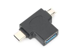 Adaptador Otg (usb 3.0 Para Micro Usb E Type-c)