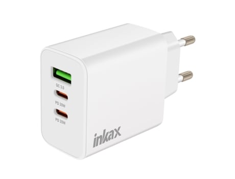 Carregador Usb-c Carregamento Rápido Inkax Branco