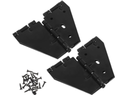 Conjunto De 2 Dobradiças Ferro Reforçado Para Mesa Dobrável Com Parafusos Montagem Otimização Espaço