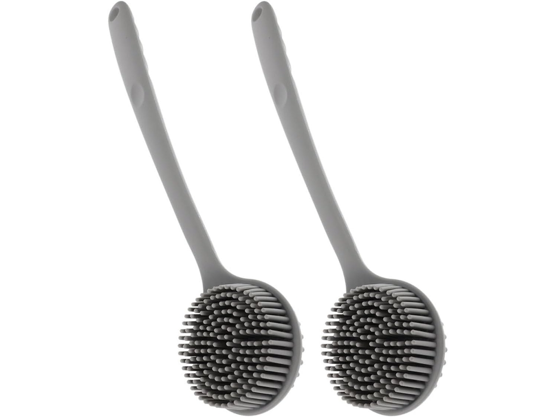 Lurelia Pack De 2 Escovas De Silicone Para Costas E Corpo, Silicone Macio E Cabo Longo