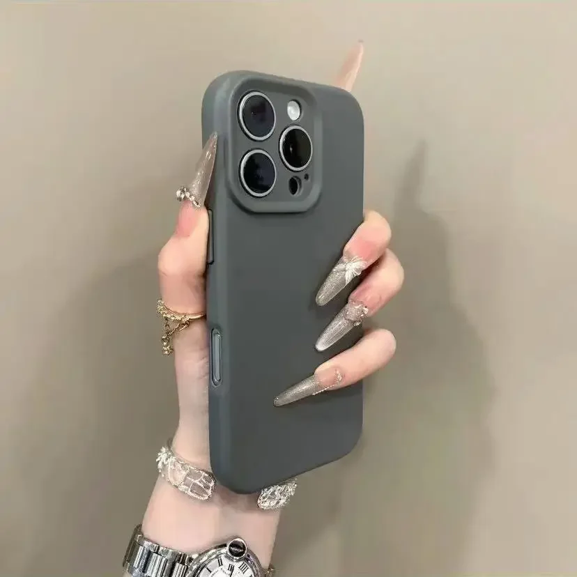 Capa Para Iphone 14 Plus (cinza), Estrutura Em Tpu Resistente A Impactos, Design Minimalista.