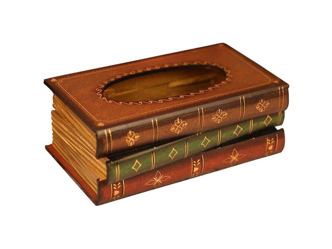 RNEMITERY Caja de Tissues de Madera Natural 25,5 x 14,5 x 10 cm para Pañuelos Estándar