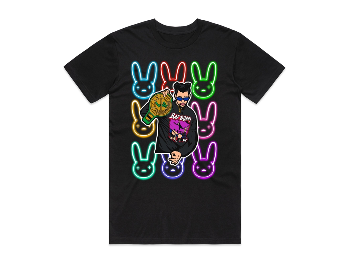 Rockinstone Bad Bunny - Latin Trap Icon T-shirt(xl)