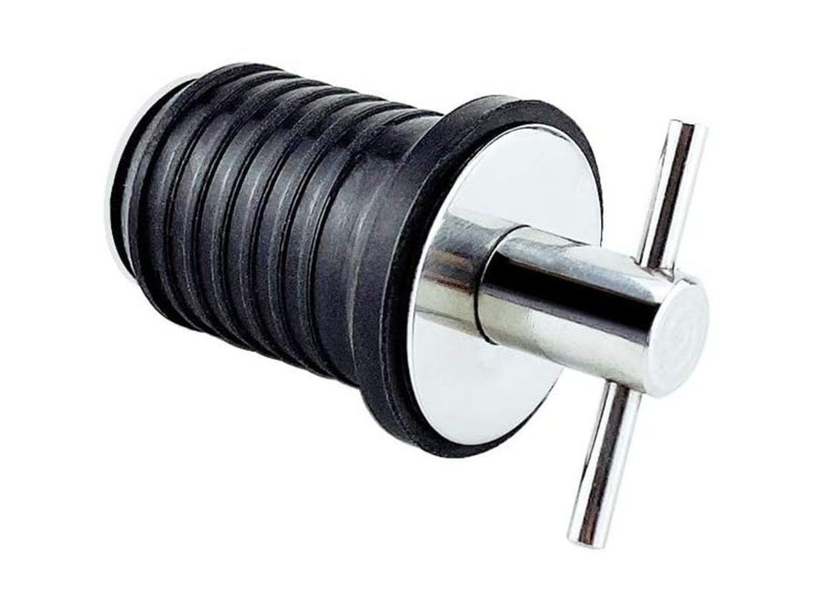Tapón De Desagüe Marino Ajustable Con Mango De Acero Inoxidable 304 Y Goma Para Barcos, 1 Pulgada
