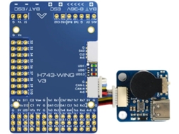 Controlador de Voo H743 wing V3 3 8s com Osd Integrado, Barômetro e Entrada para Duas Câmeras. SFUSHOS