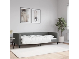 Vidaxl Sofá-cama 80x200 Cm Tecido Cinzento-escuro